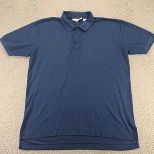 Levi's Shirt‎ Mens XL Blue Vintage Big E Polo Short Sleeve 80s